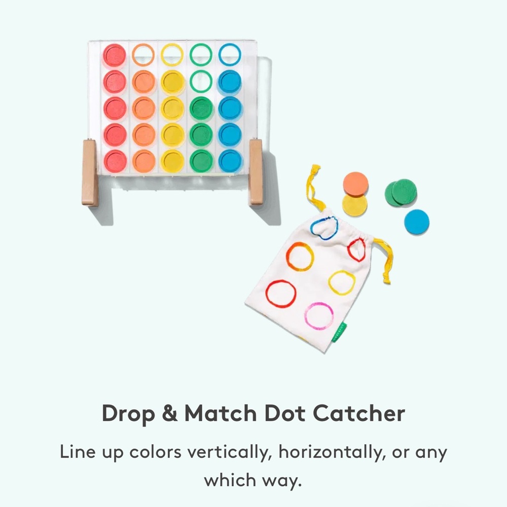 Colorful Drop and Match Dot Catcher Learning Toy
